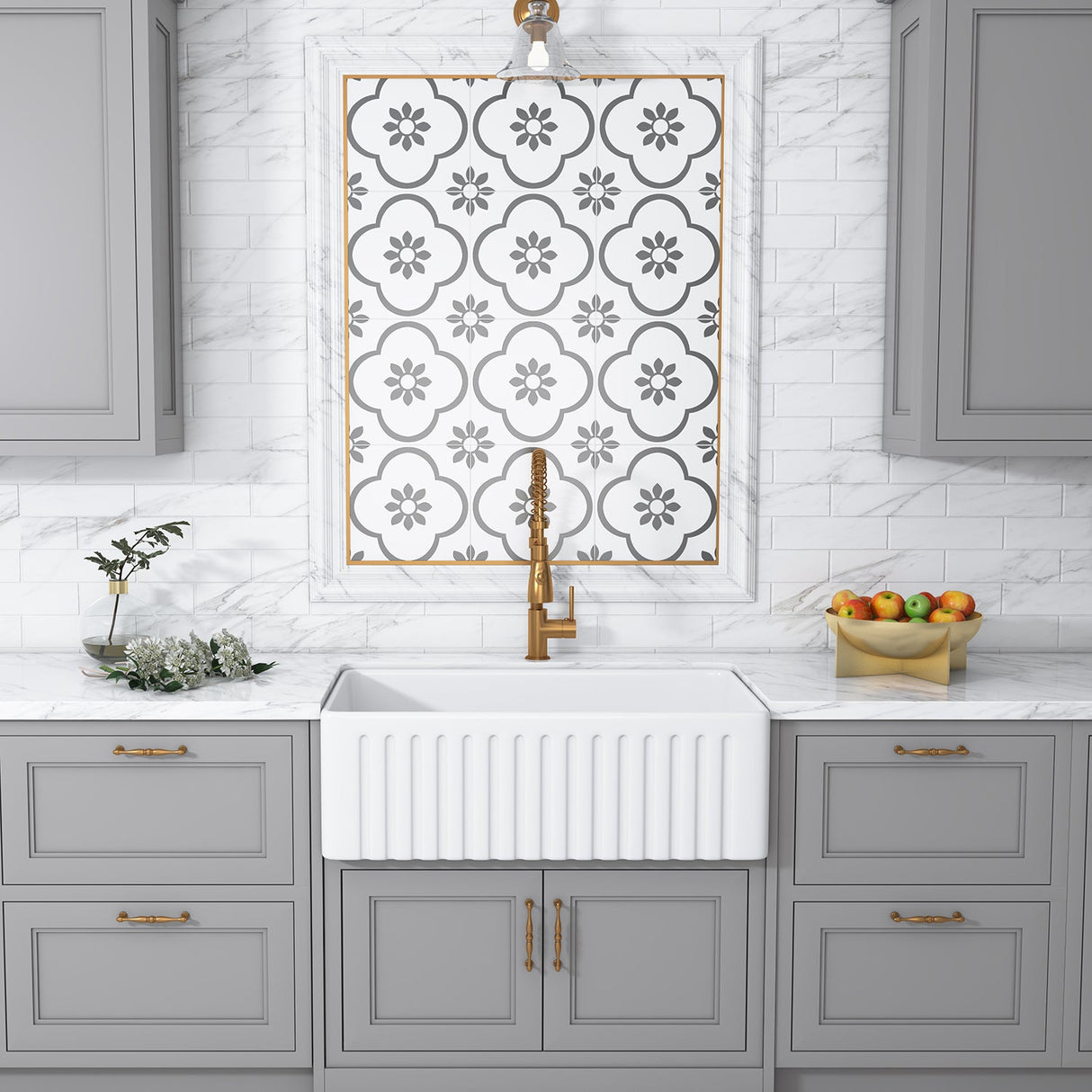 Calabria Ceramic 30" Farmhouse Sink
