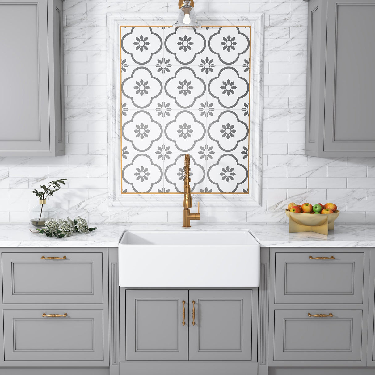 Trento Ceramic 33" Farmhouse Sink