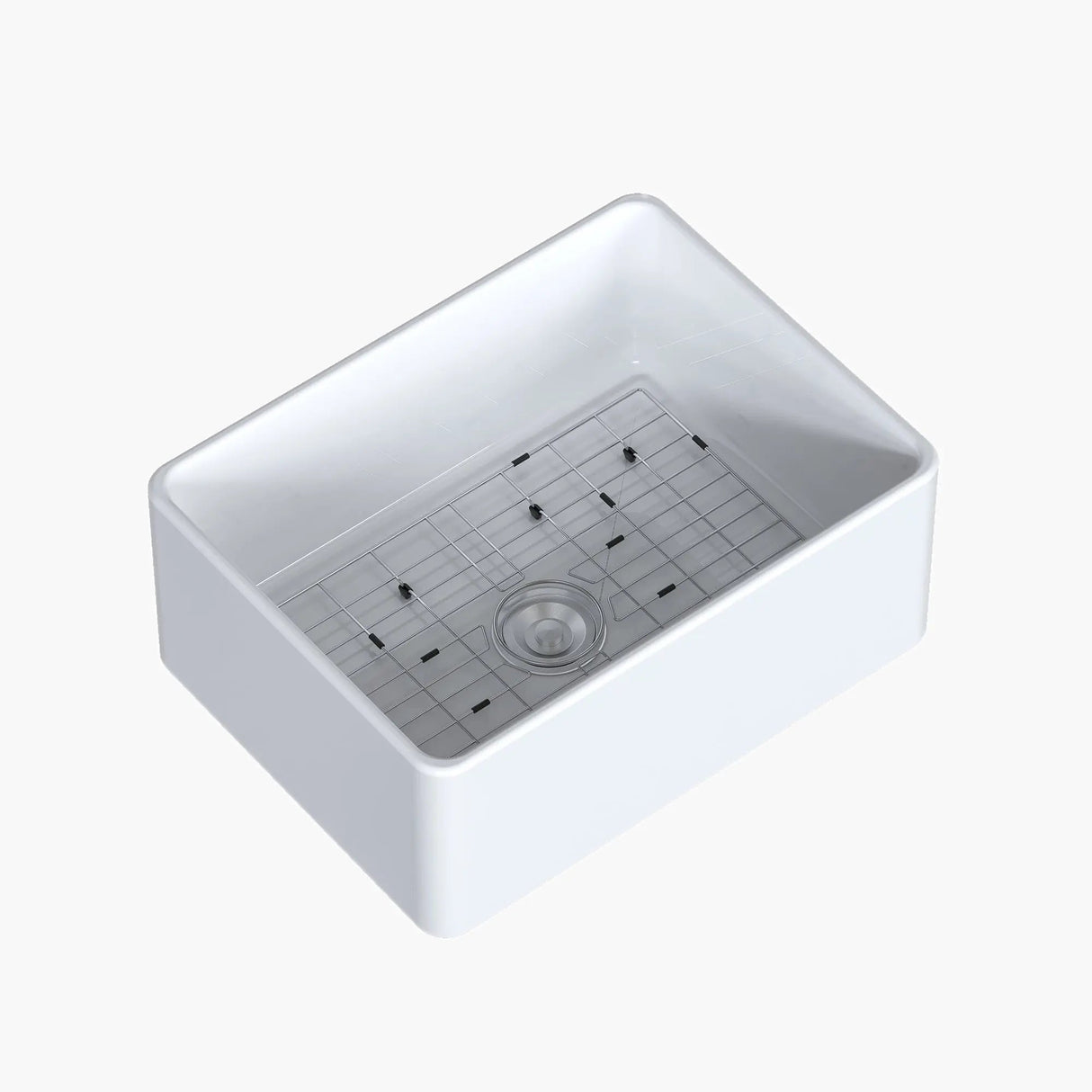 HOROW Fireclay Farmhouse Sink With Deep Single Bowl Model HR-S2418W