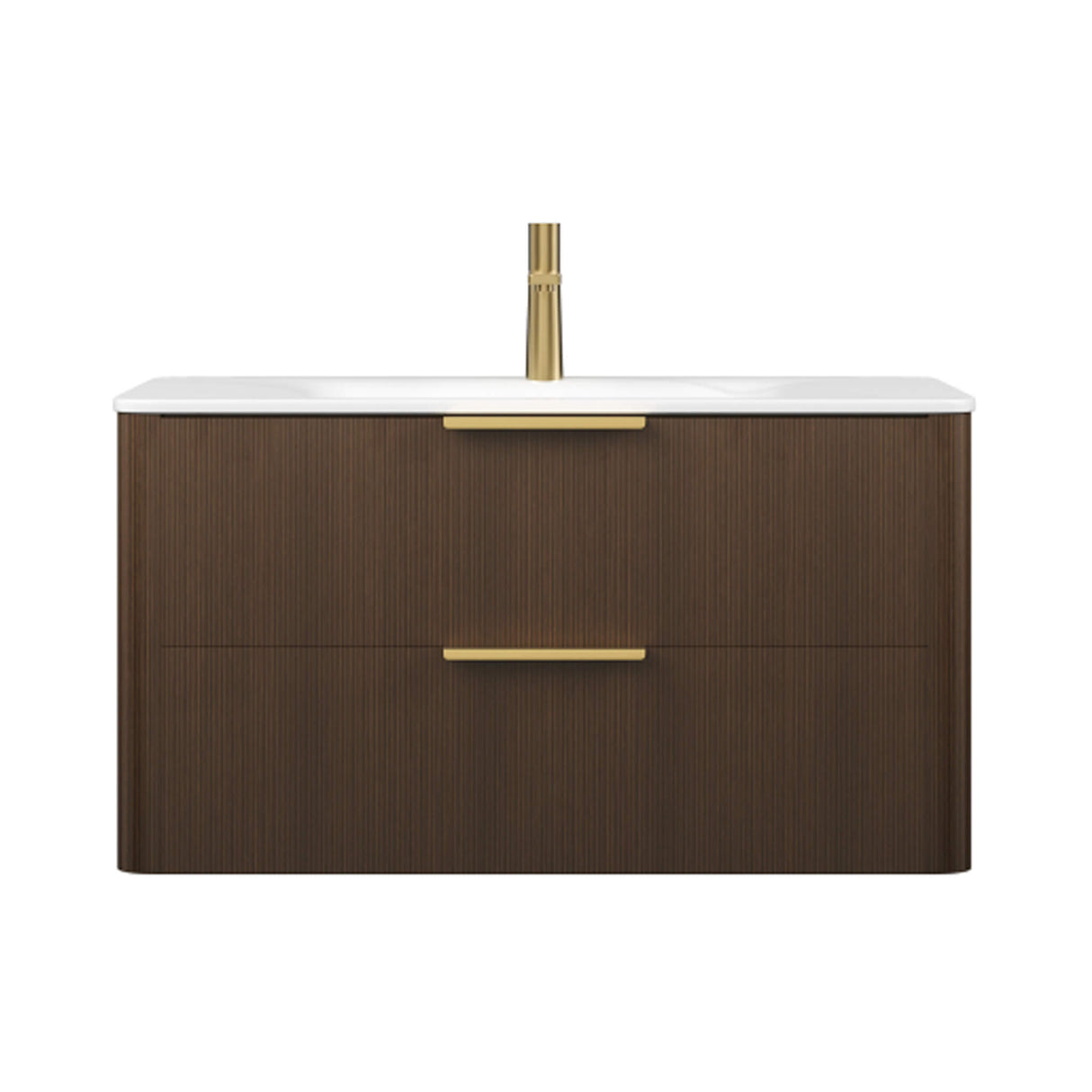 Nuvia Luxury 30/36-Inch Sintered Stone Floating Bathroom Vanity With Sink (SAK70429)