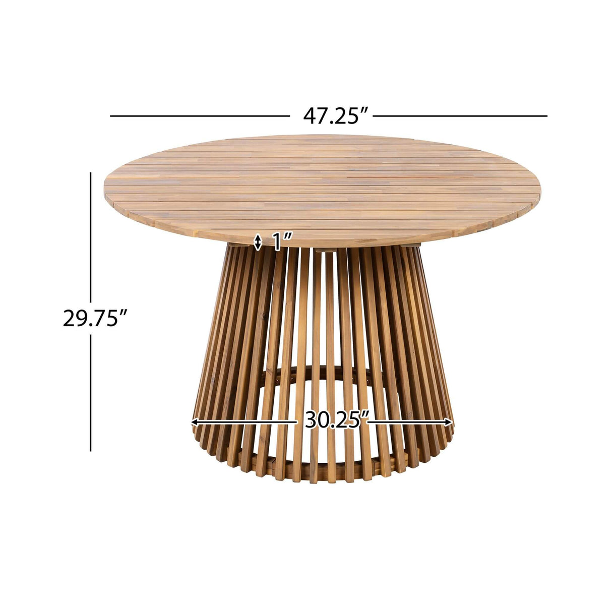 Alora Premium 5-Piece Acacia Wooden Outdoor Furniture Patio Set With Dining Chairs And Table (SAK70445)