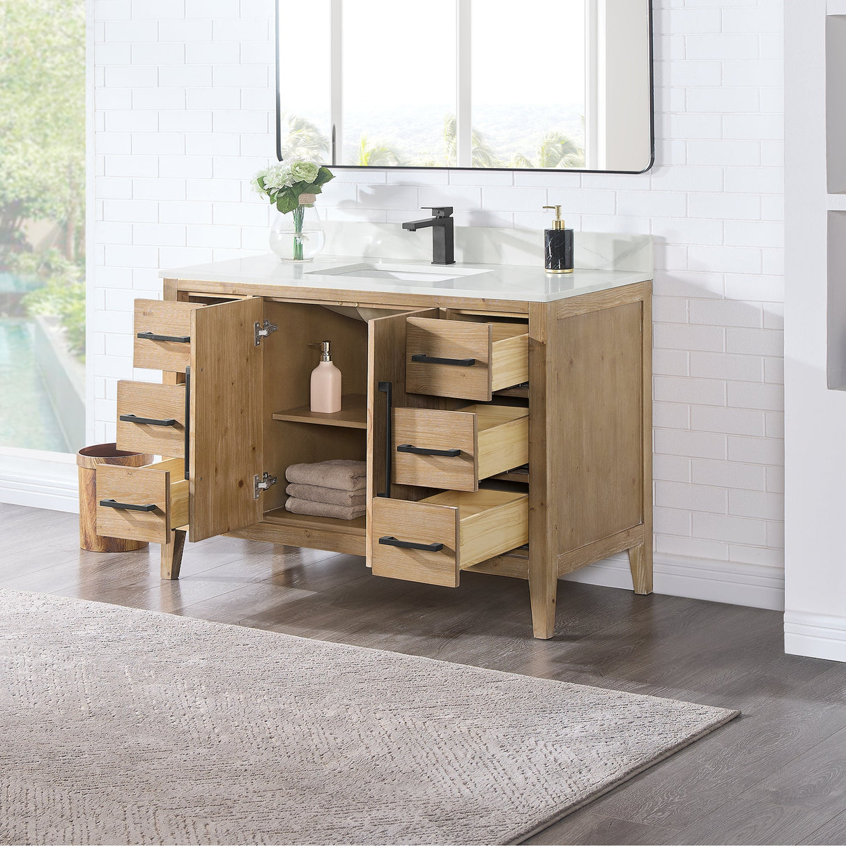 Laurel 36"/48"/60"/72" single/double vanity cabinet without top