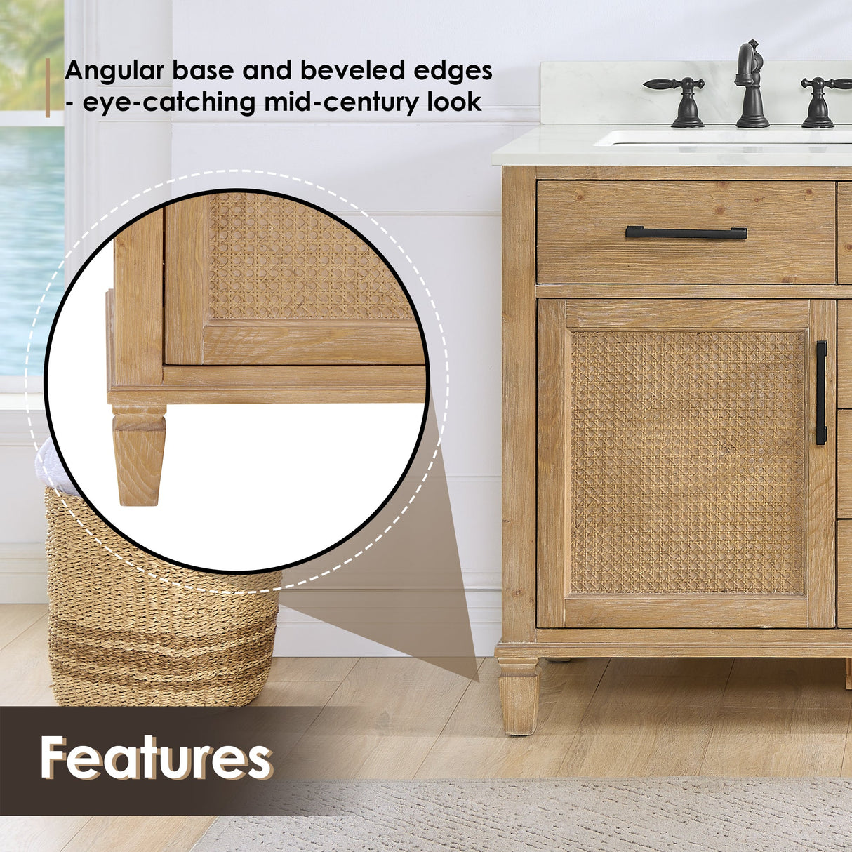 Solana 36"/48"/60"/72" single/double vanity without top