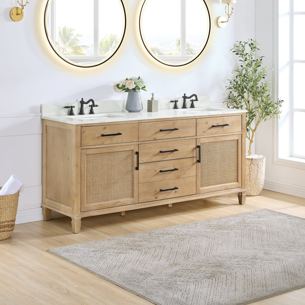 Solana 36"/48"/60"/72" single/double vanity without top