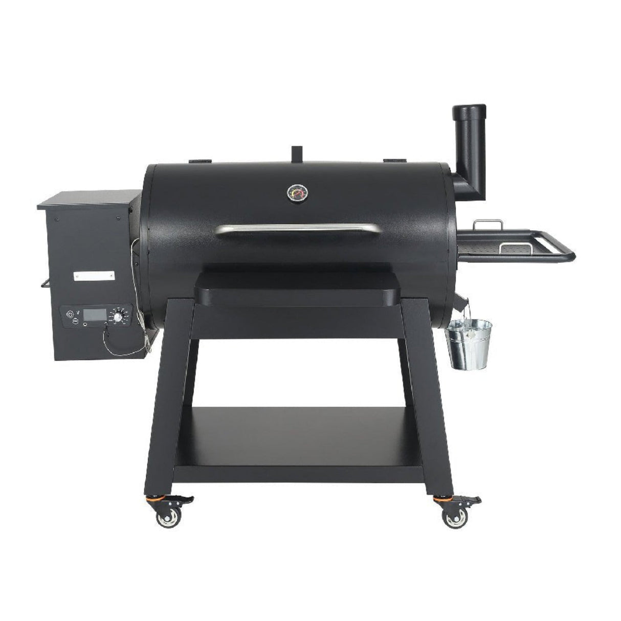 62-Inch Heavy-Duty Portable Wood Pellet BBQ Grill With Cart
