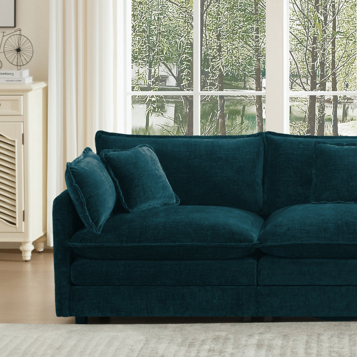 Comfort U Shaped Couch with Reversible Chaise