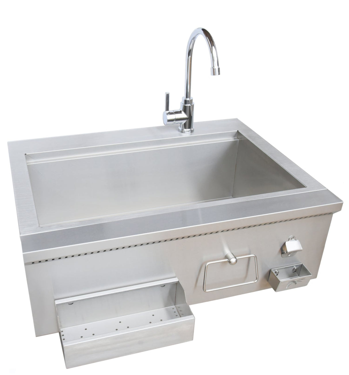 KoKoMo 30" Built-In Cocktail Station With Sink Bottle Opener and Ice Chest