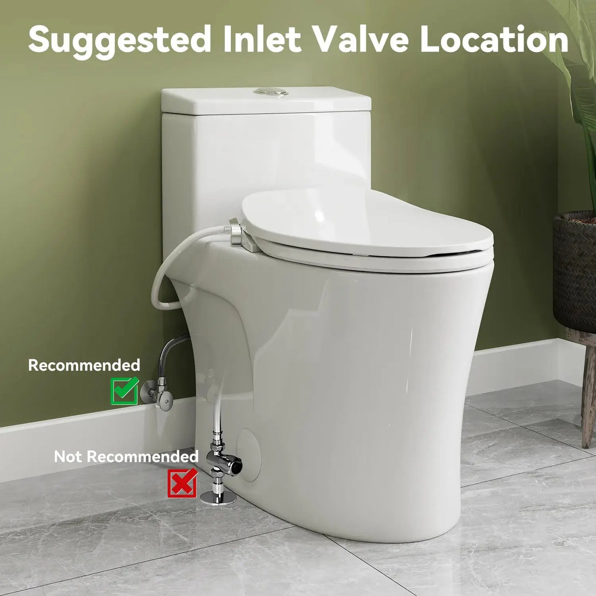 HOROW T0338W-BD Low Tank One-Piece Toilet with Cold Water Wash