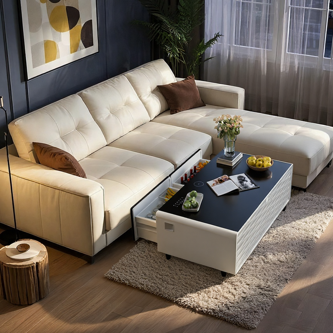 Livtab LT135 Smart Coffee Table with Fridge