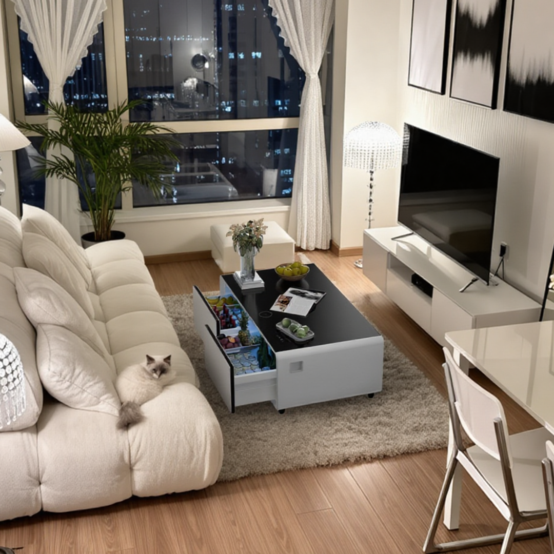 Livtab LT135 Smart Coffee Table with Fridge