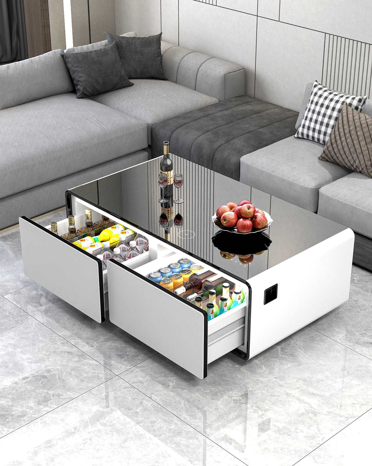 Livtab LT135 Smart Coffee Table with Fridge