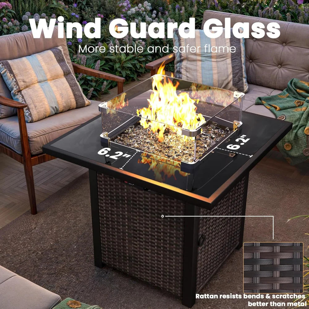 Propane Outdoor Fire Pit Table