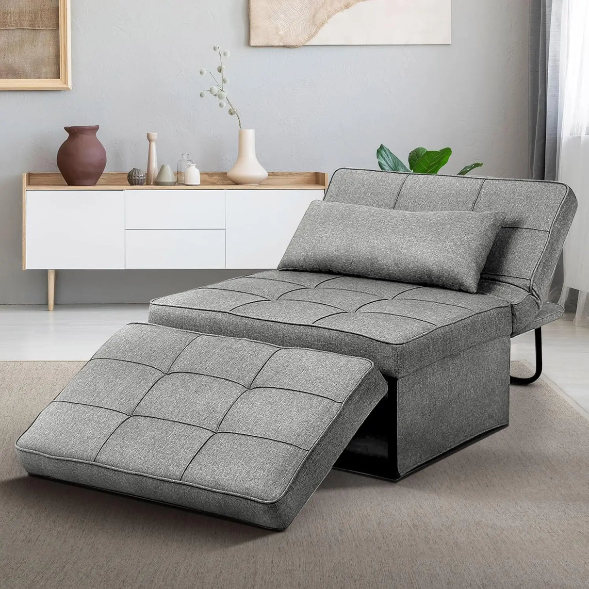 Convertible Sofa Bed 4-in-1 Multi-Functional Futon