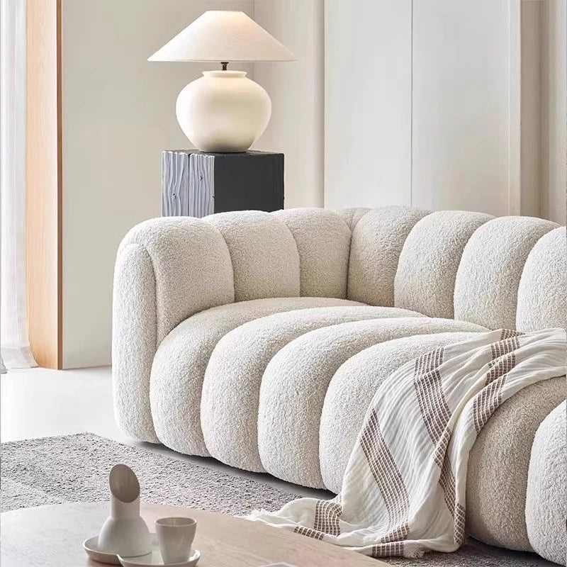 Elegant Puff Living Room Sofa
