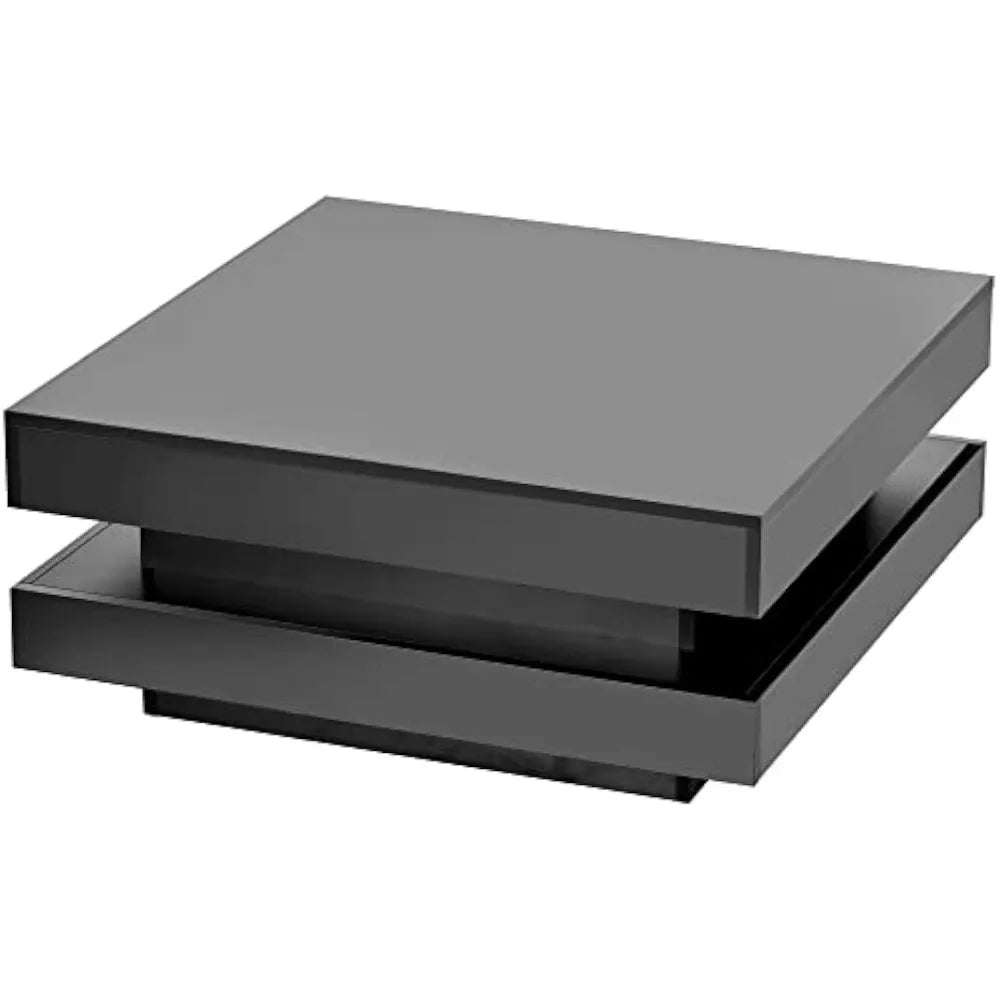 Black LED Coffee Table