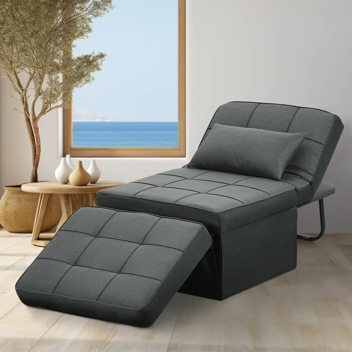 Convertible Sofa Bed 4-in-1 Multi-Functional Futon