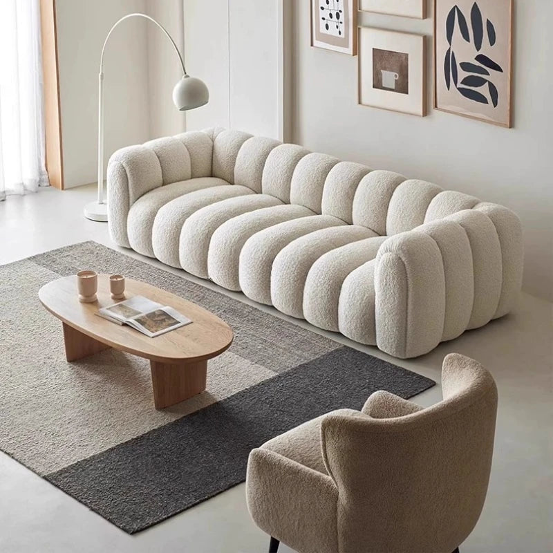 Elegant Puff Living Room Sofa
