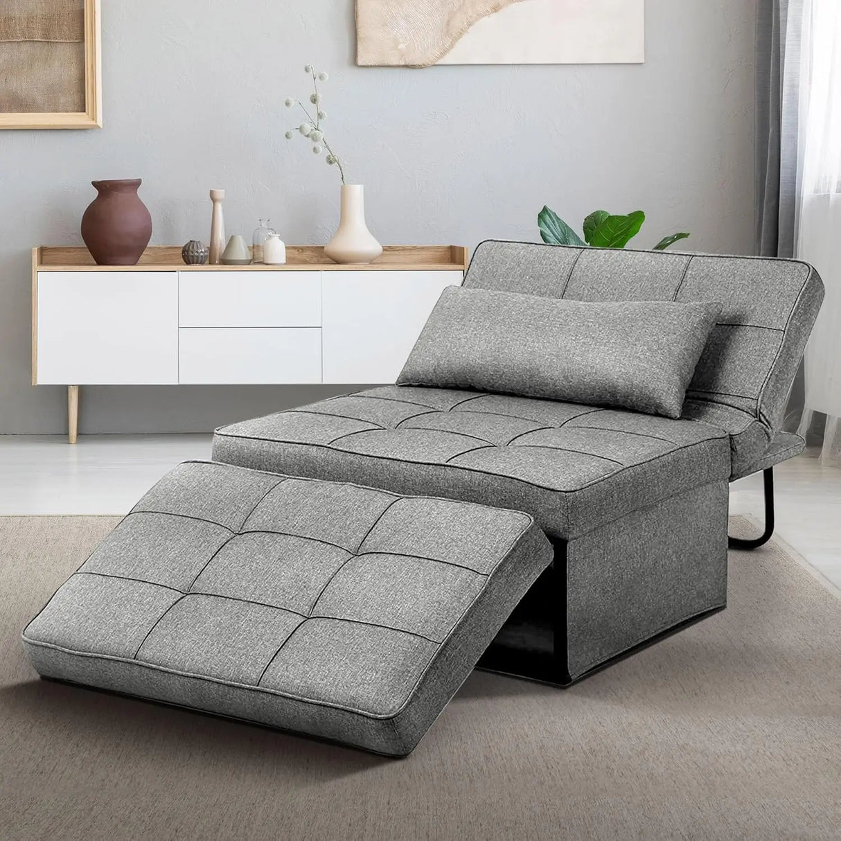Convertible Sofa Bed 4-in-1 Multi-Functional Futon