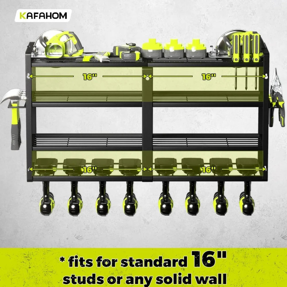 4 Layer Heavy Duty Metal Power Tool Storage Rack