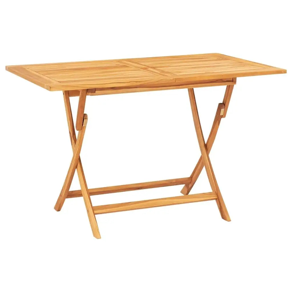 Natural Teak Solid Wood Foldable Garden Dining Set