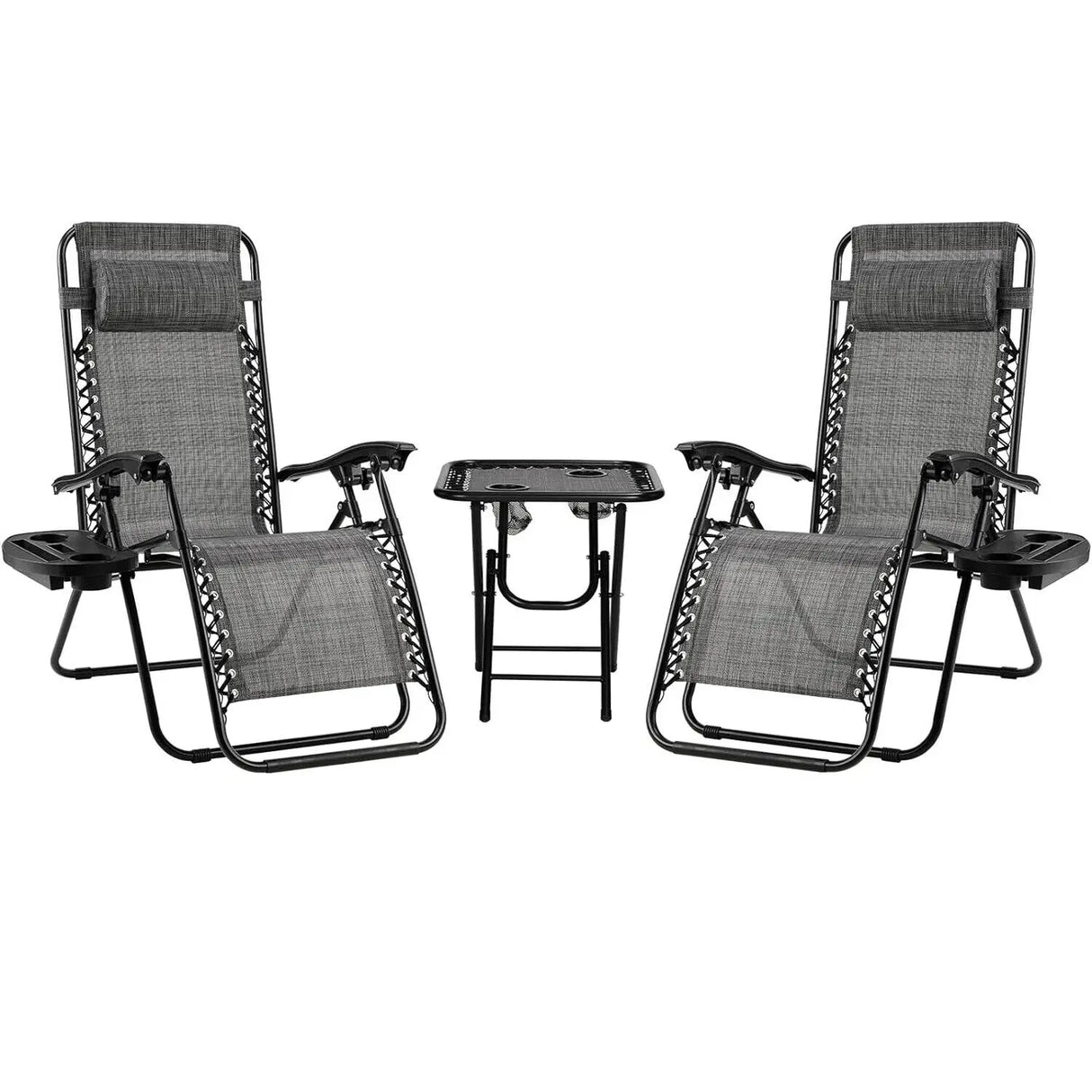 Sun Lounger Set with Table