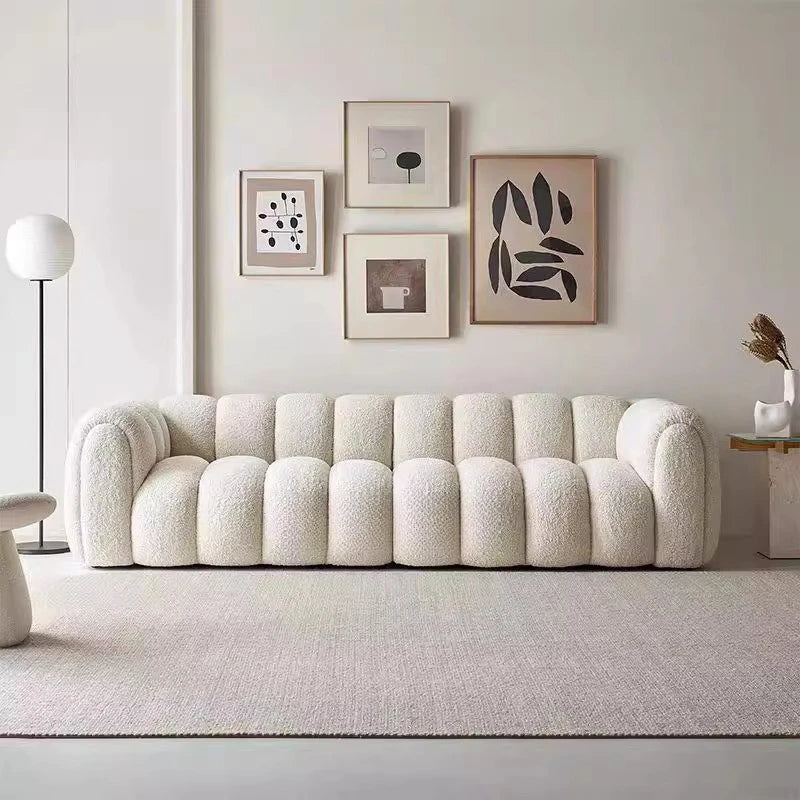 Elegant Puff Living Room Sofa