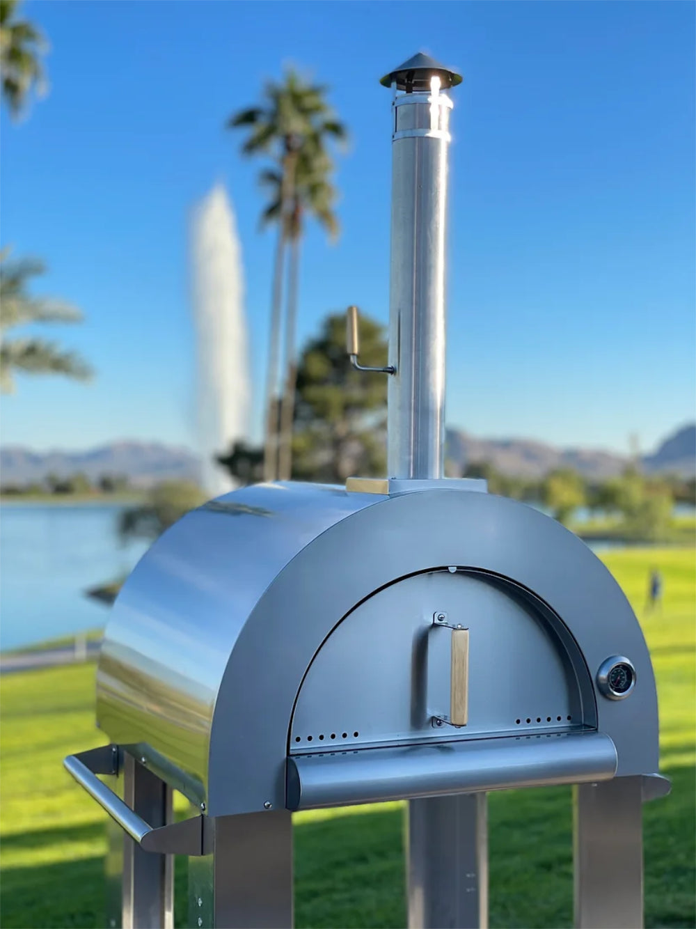 KoKoMo Wood Burning Pizza Oven & Stand