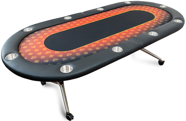 SMART FOLD OVAL POKER TABLE