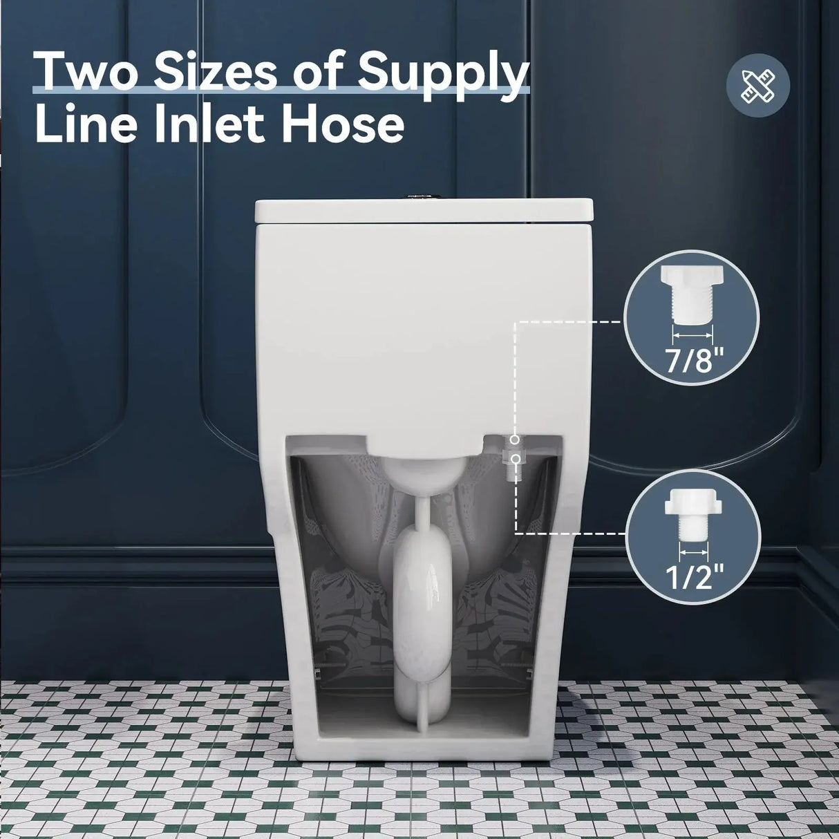 HOROW T0307W Elongated One-Piece Toilet with Dual Flush – Manufacturer Supply