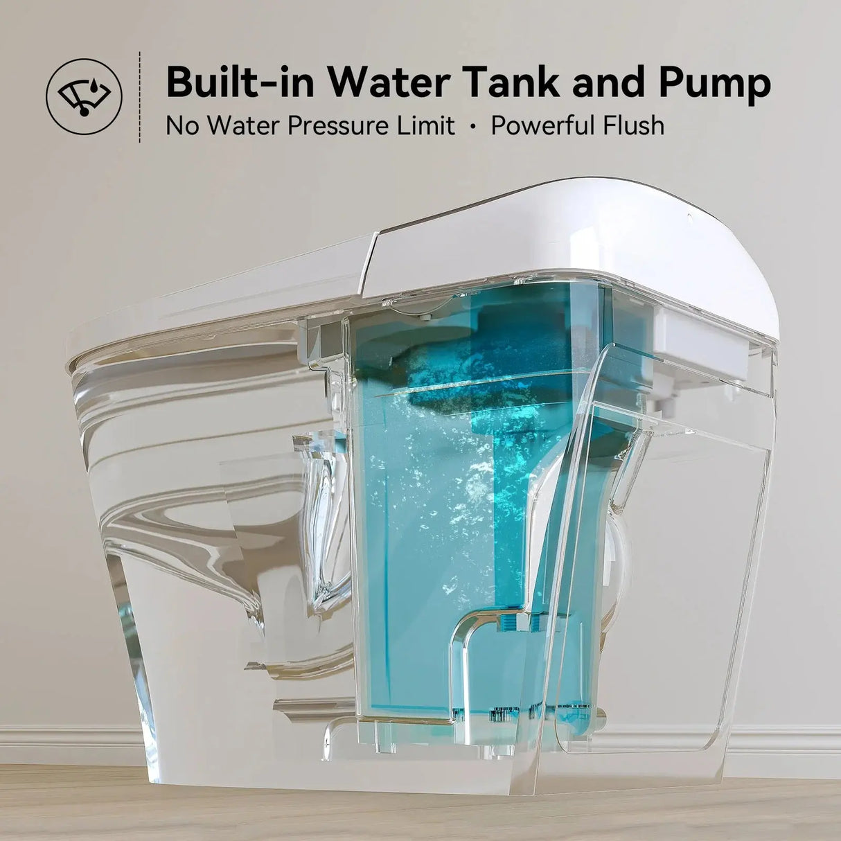 HOROW T03Pro Smart Toilet with Built-In Tank and Pump | Manufacturer Supply