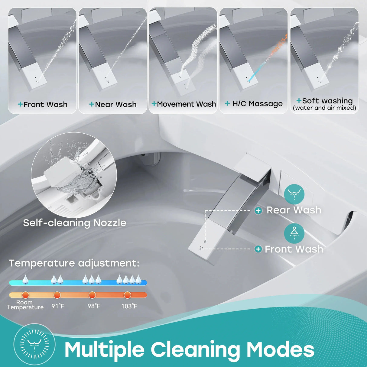 Wholesale HOROW T38 Smart Toilet for B2B Supply