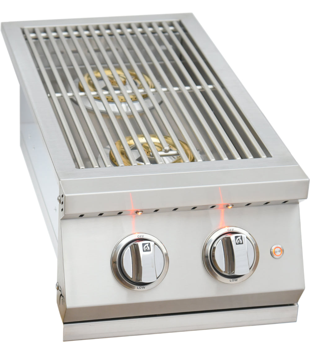 KoKoMo Pro Double Side Burner with removable cover