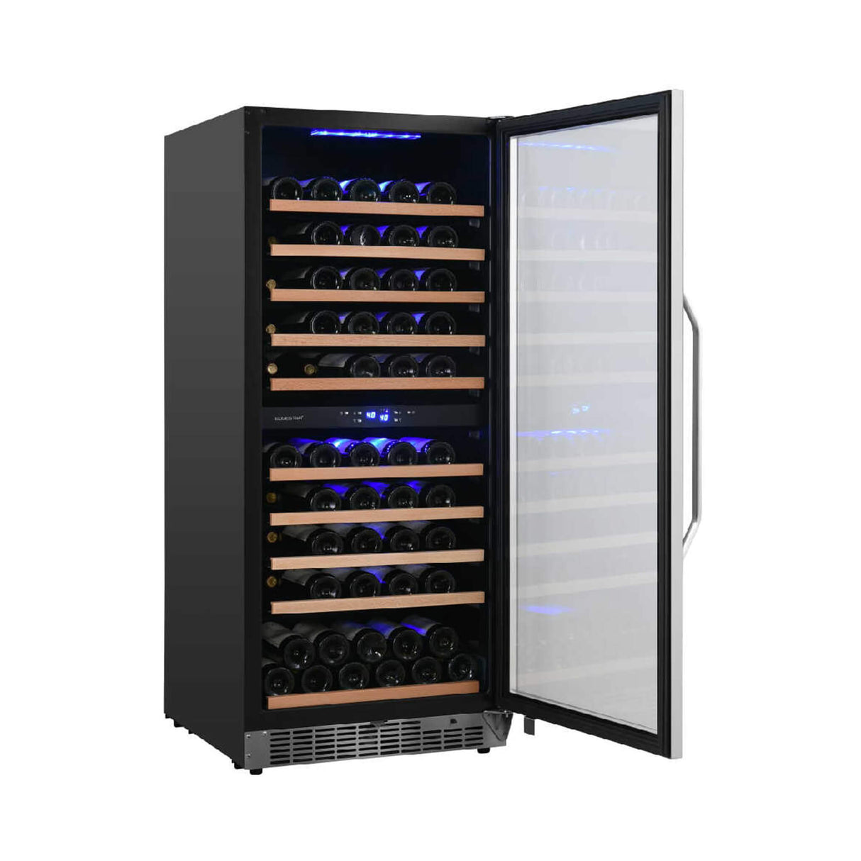 Edgestar Premium 24-Inch 101 Bottle Capacity Built-In Dual Zone Wine Cooler