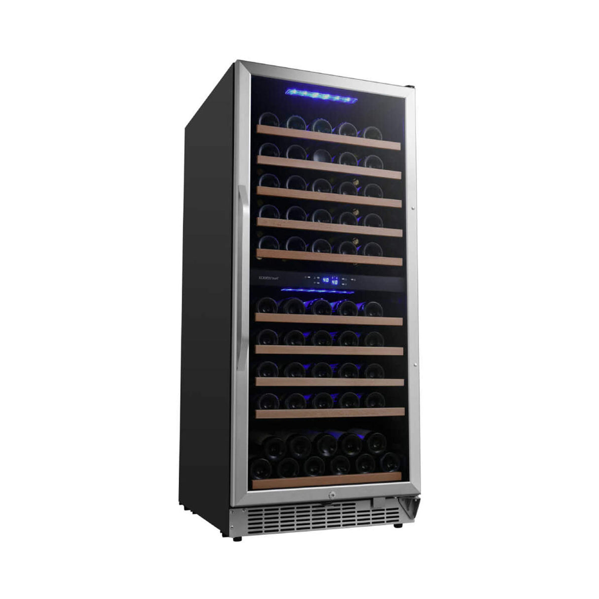 Edgestar Premium 24-Inch 101 Bottle Capacity Built-In Dual Zone Wine Cooler