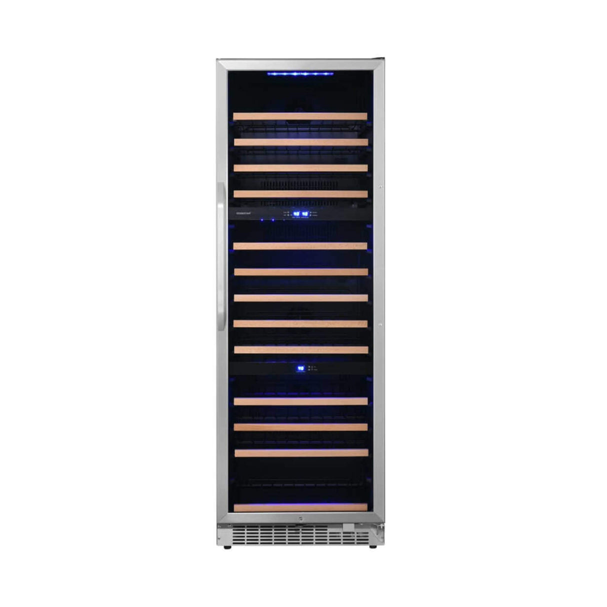Edgestar 24-Inch Wide 131 Bottle Capacity Built-In Triple Zone Wine Cooler