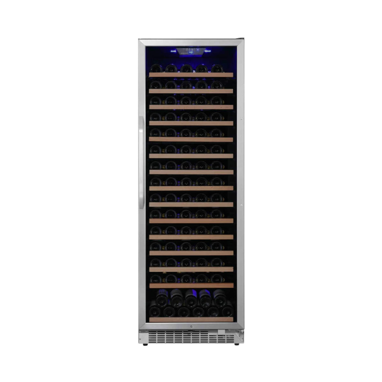 Edgestar 24-Inch Wide 151 Bottle Capacity Freestanding Single Zone Wine Cooler With Even Cooling Technology