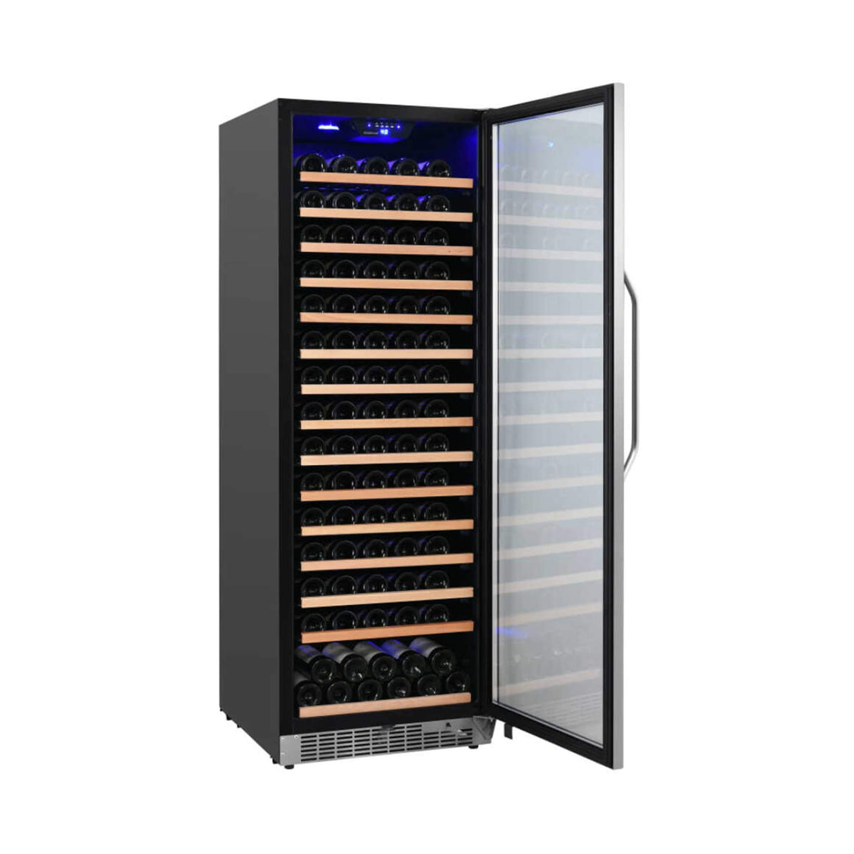 Edgestar 24-Inch Wide 151 Bottle Capacity Freestanding Single Zone Wine Cooler With Even Cooling Technology