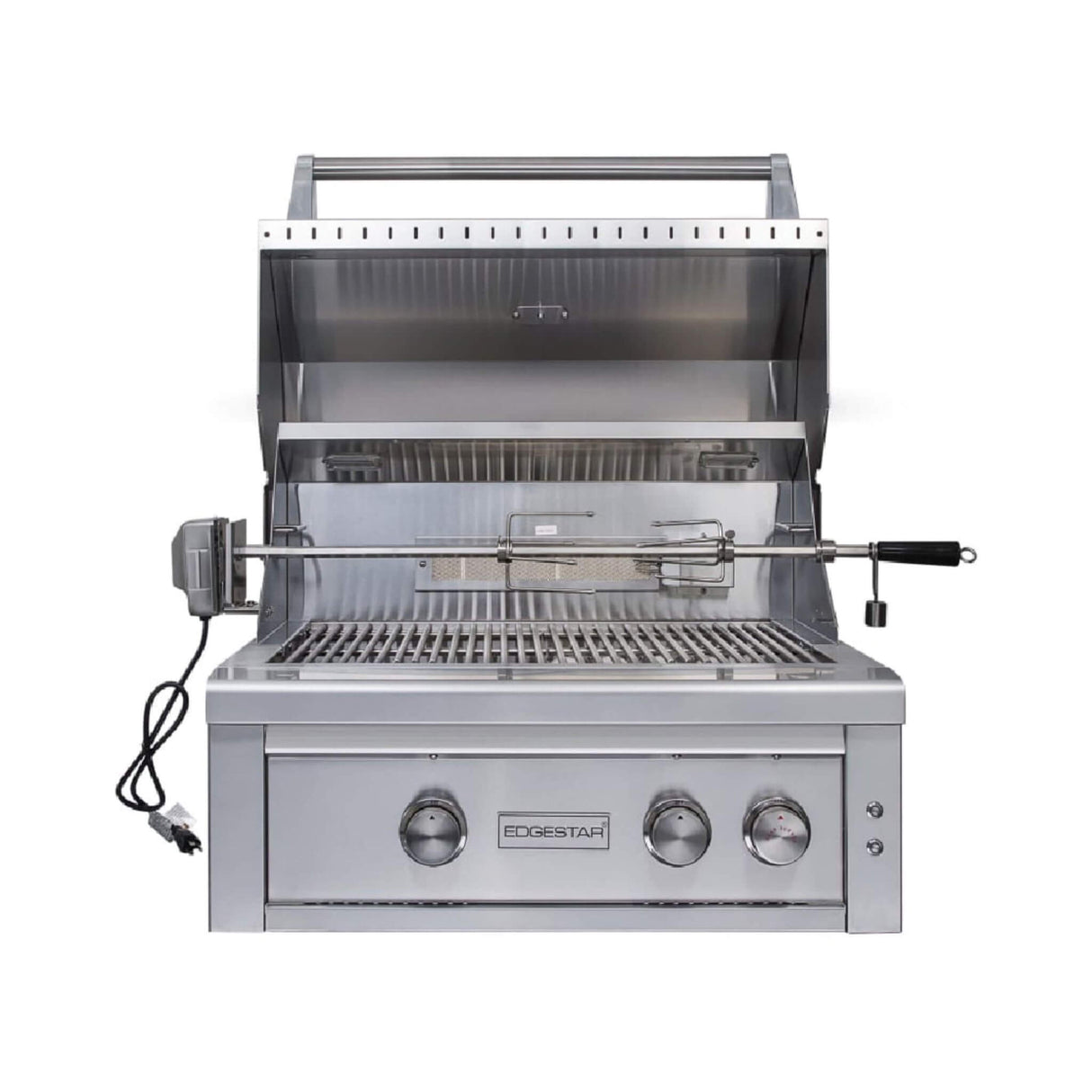 Edgestar 60K BTU 30-Inch Freestanding LED Lighting Grill And Cart With Rotisserie (SAK63985)