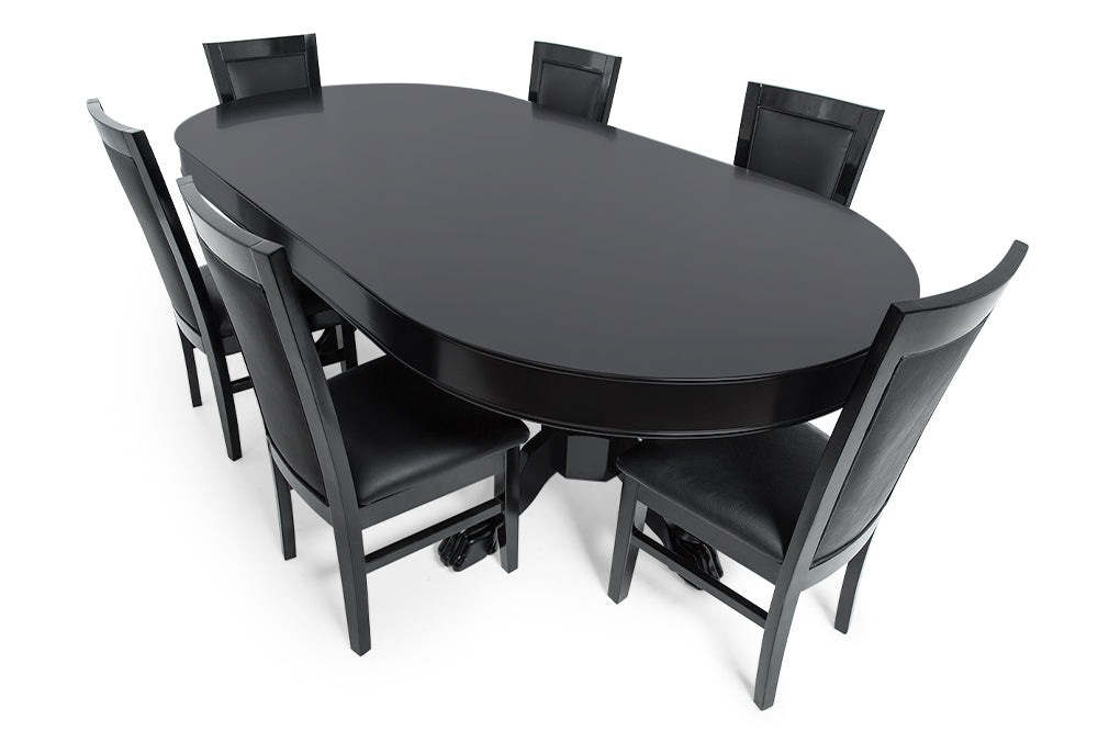 Elite Poker Table Onyx – Luxury Wood Poker Table
