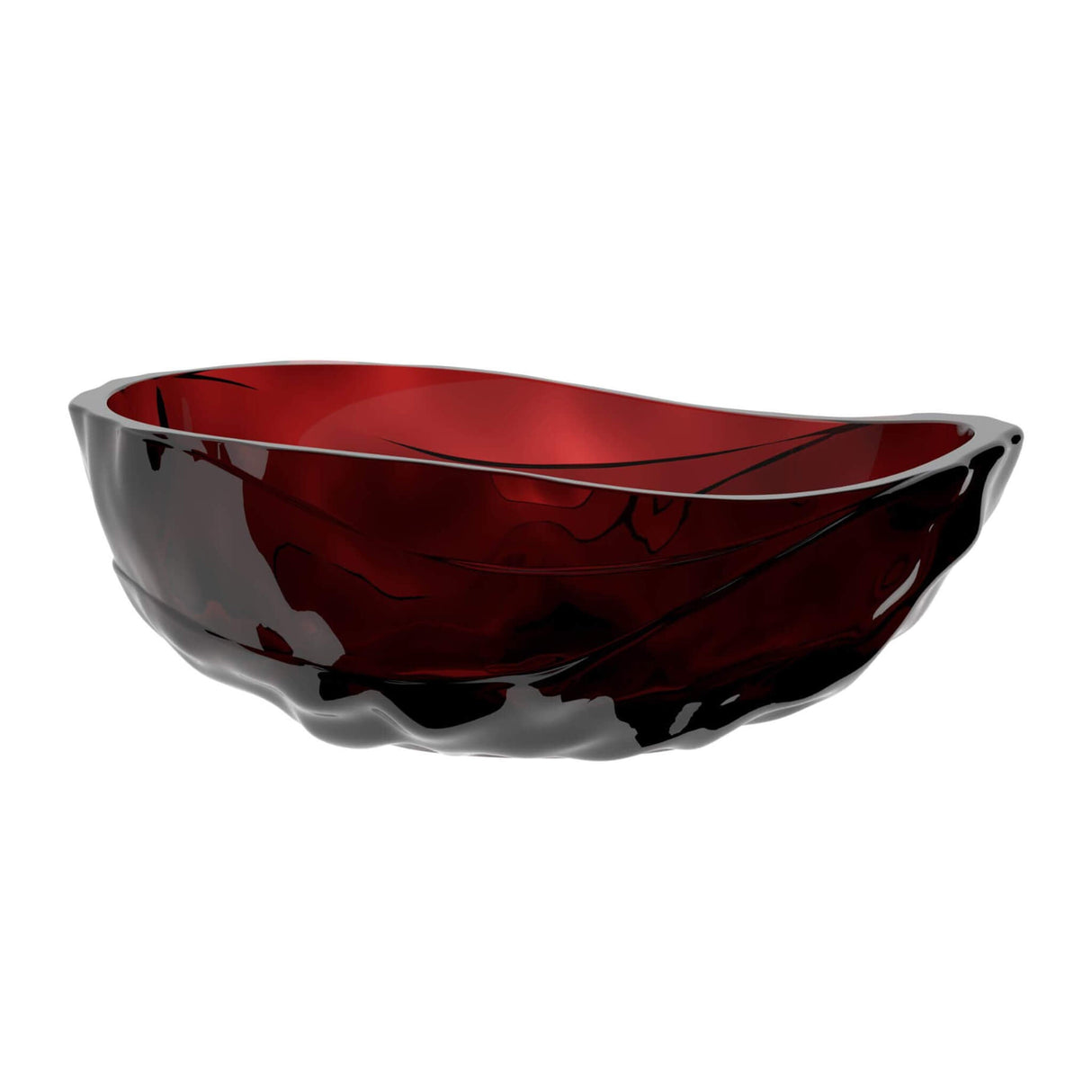 Nuvia Extra-Large 67-Inch Modern Freestanding Oval Resin Soaking Bathtub (SAK39750)