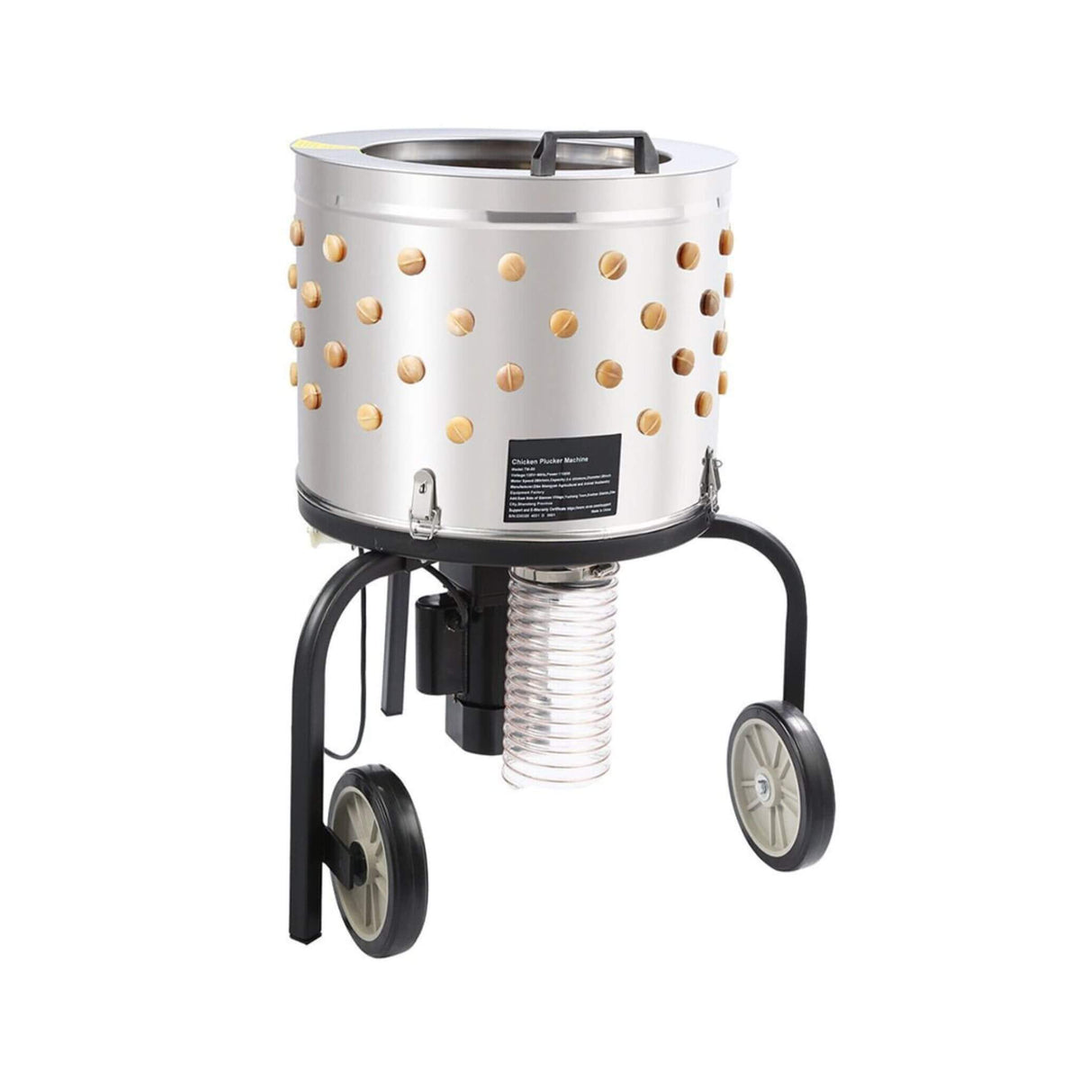 Large 20-Inch Heavy-Duty Chicken Defeathering Plucker Machine