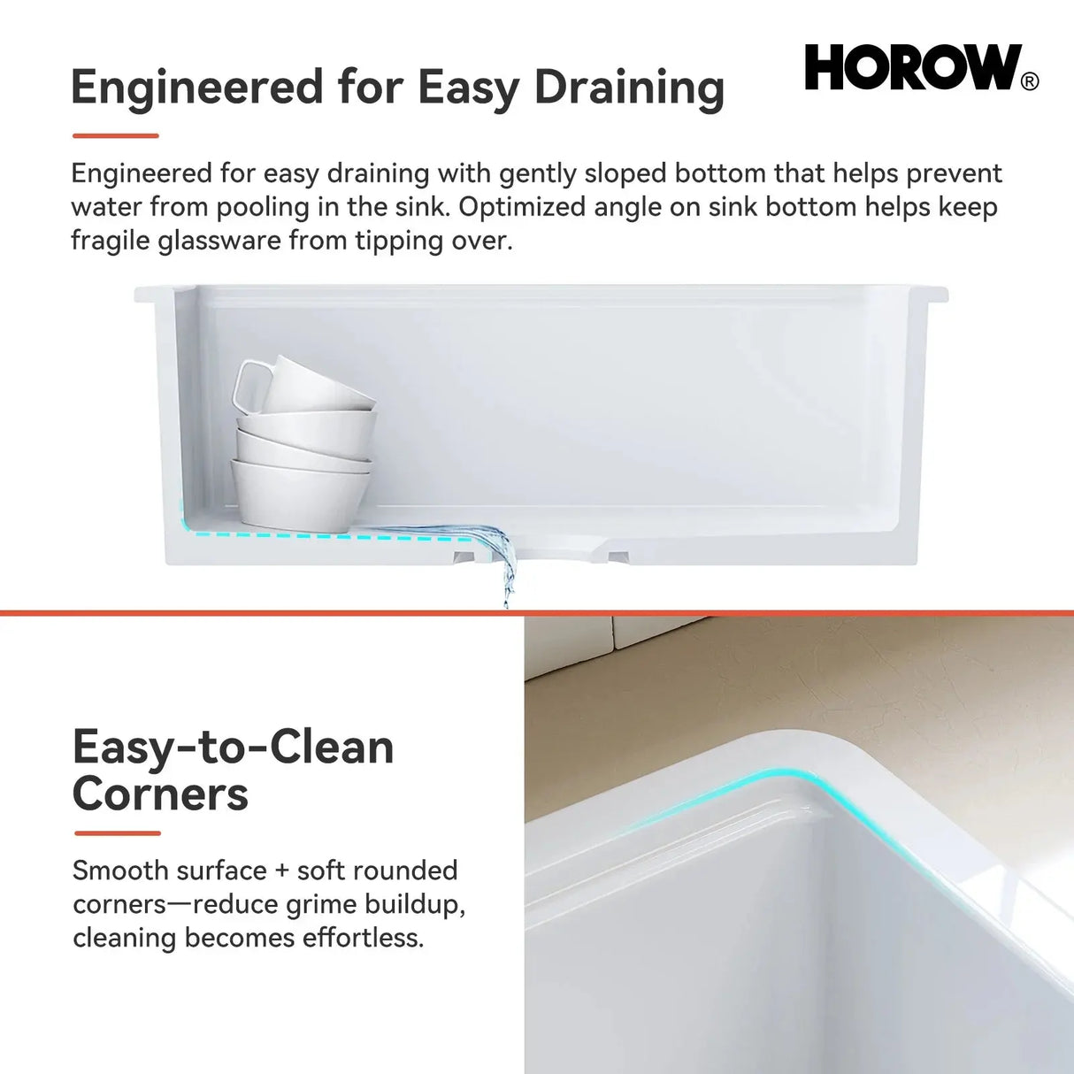 F01R-S3019W1-L 30 Inch Top Mount Kitchen Sink with Drainboard – Creamic Single Bowl