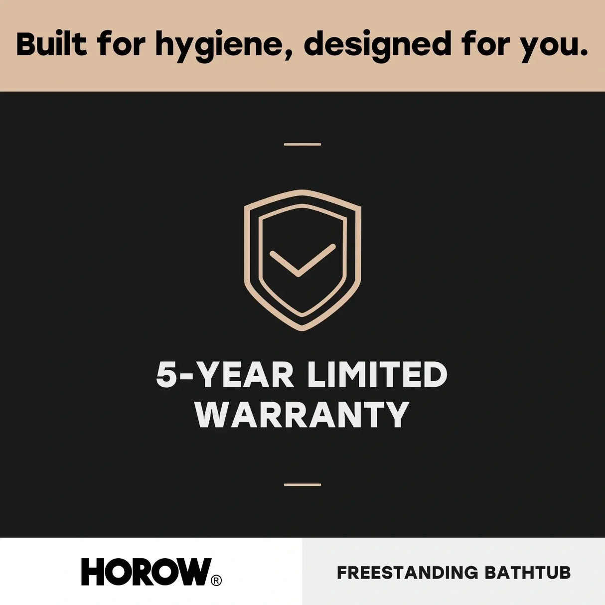 HOROW 59 Inch Acrylic Freestanding Tub Model ST59-CH