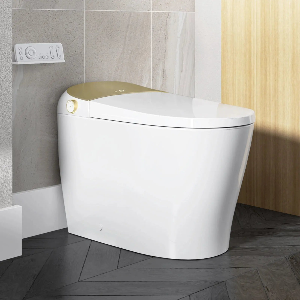 Best Quality HOROW T03 Smart Toilet with Golden Button for 12 Inch Rough In