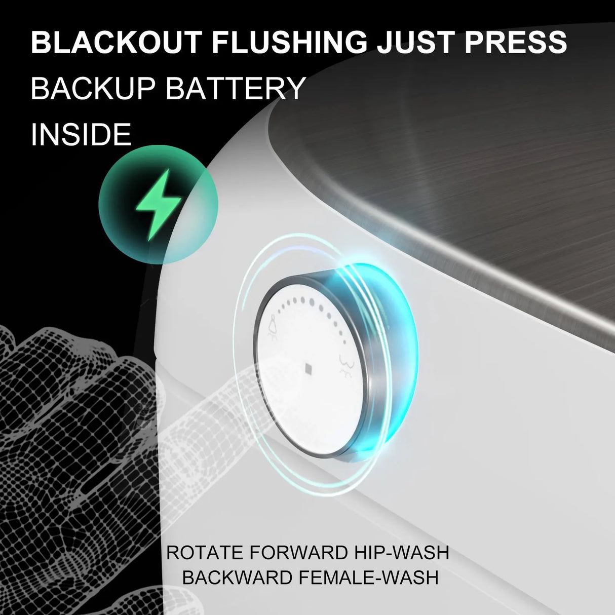 Latest HOROW T03 Tankless Smart Toilet with Power-Off Flush