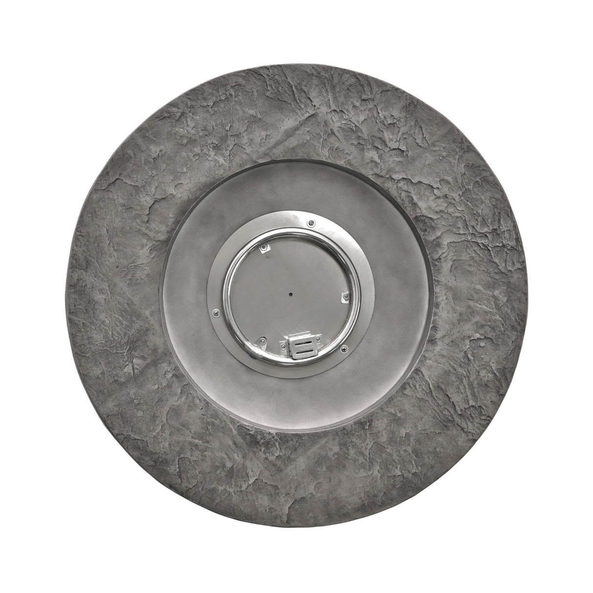 Alora 32-Inch Transitional Outdoor Concrete Round Propane Fire Pit Table, Gray (SAK48268)