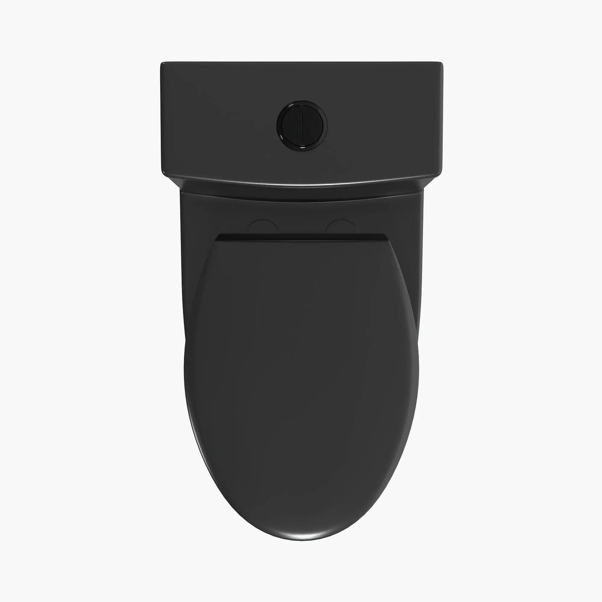 Unique HOROW T0338B Black One-Piece Toilet with Elongated Bowl