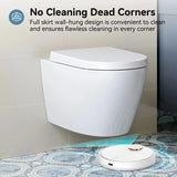 HOROW TG03W Wall-Mounted Toilet with Skirted Trapway & Powerful Flush