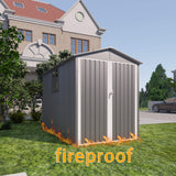 [05X10FT] Alora Large Weatherproof Outdoor Motocycle And Tools Storage Shed (SAK91642)