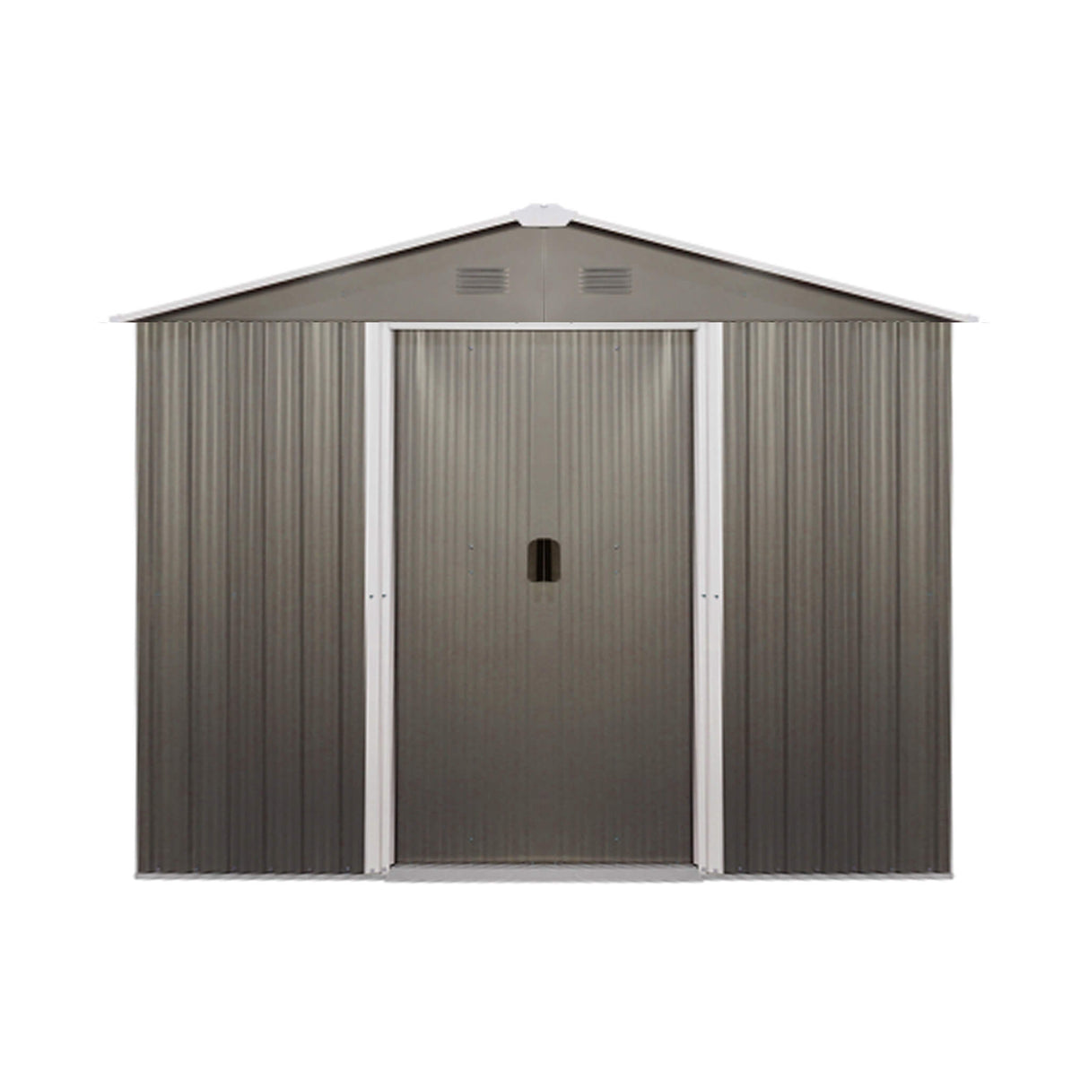 [06X08FT] Alora Premium Outdoor Metal Storage Shed With Metal Floor Frame (SAK95204)
